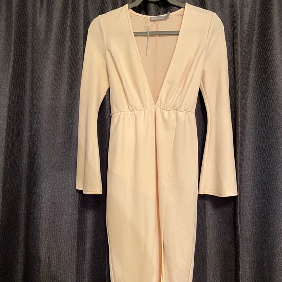 ASOS Design Kimono Button Plunge Midi Dress - Picture 10 of 14